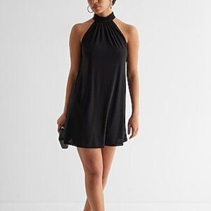 Express Mock Neck Mini Shift Dress